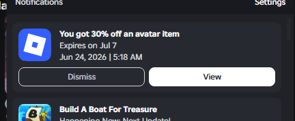 mielesgames's tweet photo. @SharkBloxYT Guess roblox is giving out one time discounts now? https://t.co/SVWM8juEw4