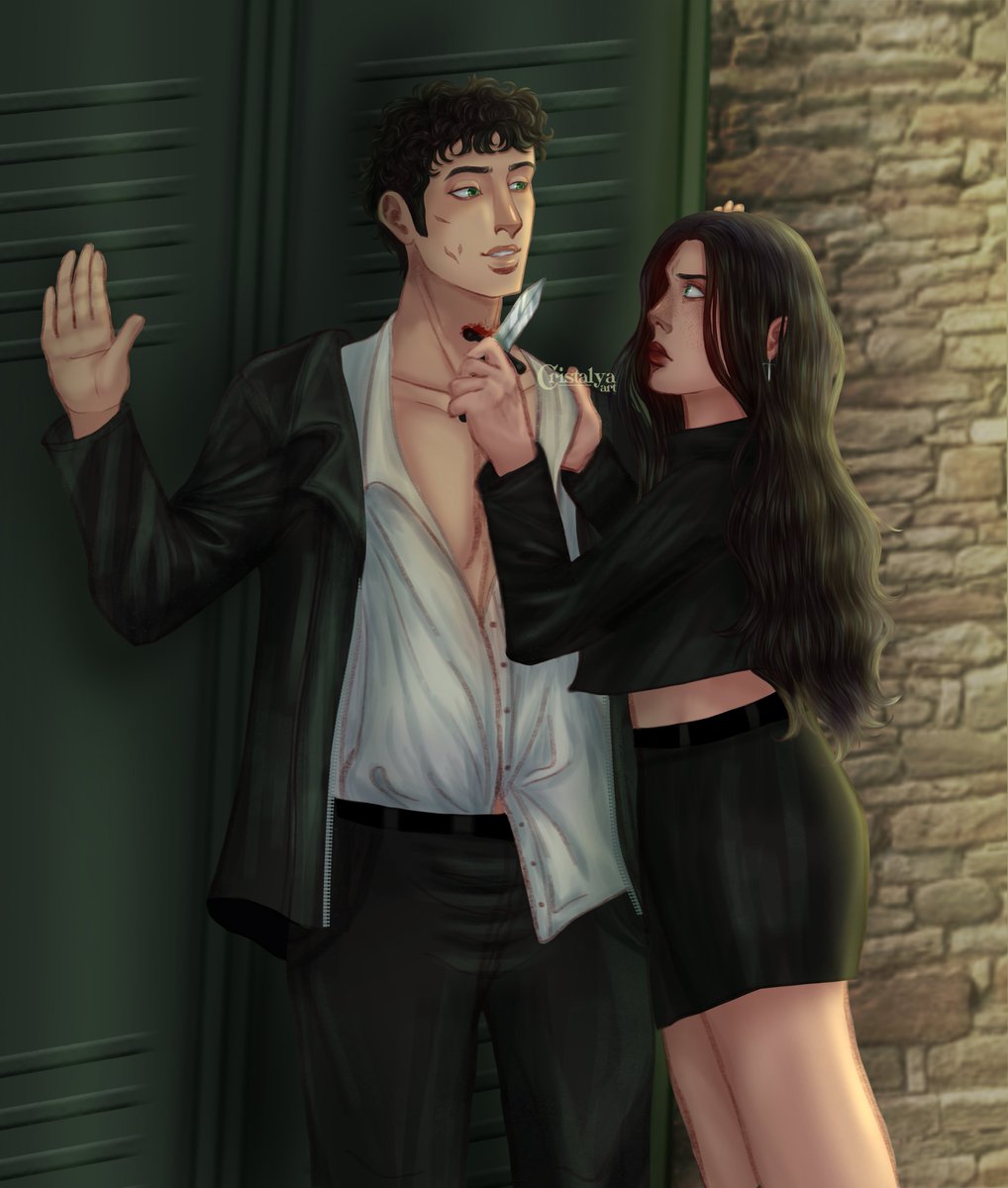 cristalya_'s tweet photo. Encomenda dos protagonistas MARAVILHOSOSSSS da @black_hood_arts 💚

Primeira vez que eu desenho uma cena assim de enemies to lovers e tô apaixonada nesse resultado 🥹

Lembrando, pessoal, que eu tenho 5 vagas pra julho!

#digitalart #bookillustration https://t.co/FbfSeCi8jd