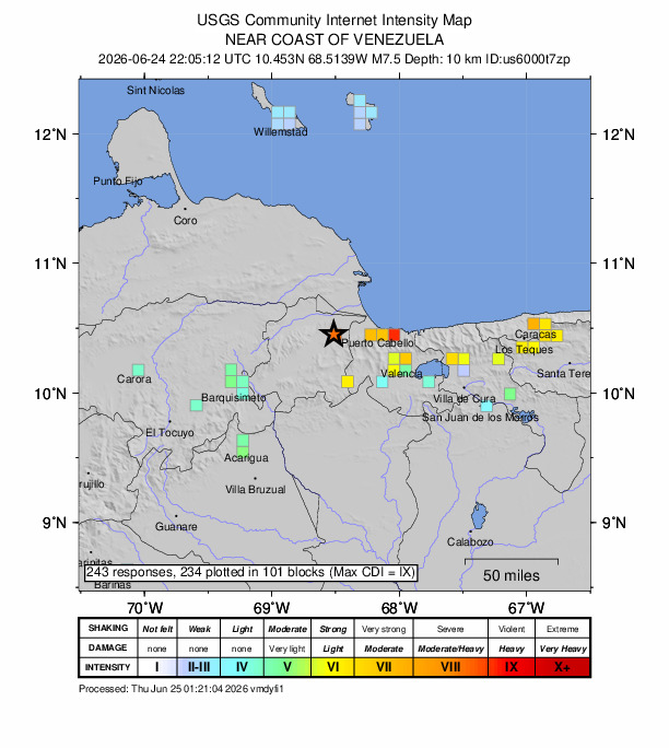 daryono_eq_talk's tweet photo. Wow, Bumi sangat dinamis pagi ini—Venezuela M7.5, Jepang M6.9 dan California Utara  M5.6 semuanya mengalami gempa kuat. - The Earth is very dynamic this morning—Venezuela M7.5, Japan M6.9, and Northern California M5.6 all experienced strong earthquakes https://t.co/4seCXGDW03