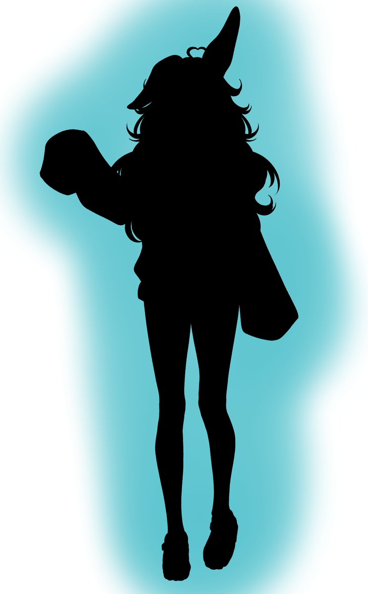 Urara_Aotsuki's tweet photo. Silhouette for my official persona design! I'll show it...If someone says, " Pretty please," hehehe. (ㅅ´ ˘ `) #art https://t.co/wa4BIh6aOz