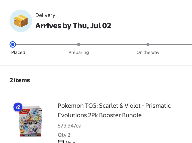 ttgobrr's tweet photo. @PokemonRestockr got 4 thank you a lot https://t.co/xpTBy8tqL6