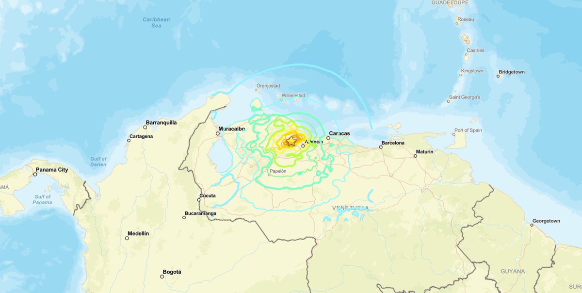 mercenarygeo's tweet photo. M7.2 #earthquake 24 km ENE of San Felipe, Venezuela https://t.co/m7KexnF9zI https://t.co/buwlN0wVrc