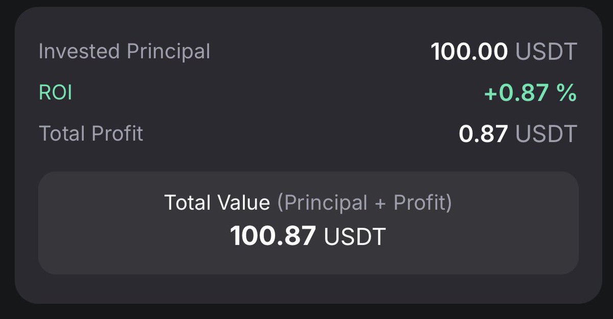 chris29463's tweet photo. Current performance of AI Copy Trading at https://t.co/VWh3tzIqkF
+0.87% so far. 👍 

❗️NOT a sponsored post. I’m doing this with my own risk
🔸Sign-Up Code for https://t.co/VWh3tzIqkF is MAIQ https://t.co/Uv0gCYP72n