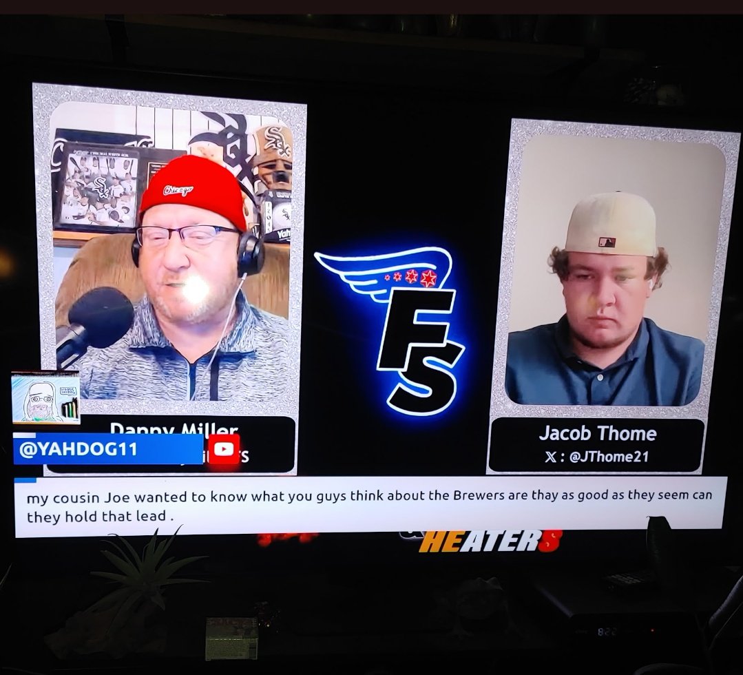YAHDOG11's tweet photo. I'm a HUGE FAN of this show @FutureSox  @DannyMillerFS  @jthome21  keep up the good work guys 
#YAHDOG
#YPR
#TLSR https://t.co/MeG3x6mzMJ