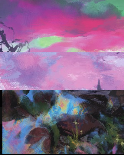 FatedRole's tweet photo. @Nerdcognito Is it me, or does this look like a impressionist/Easter egg/psychedelic trip catastrophe...  

...rather than the pocket plane of vampiric horror and blood? https://t.co/97mPkAagsw