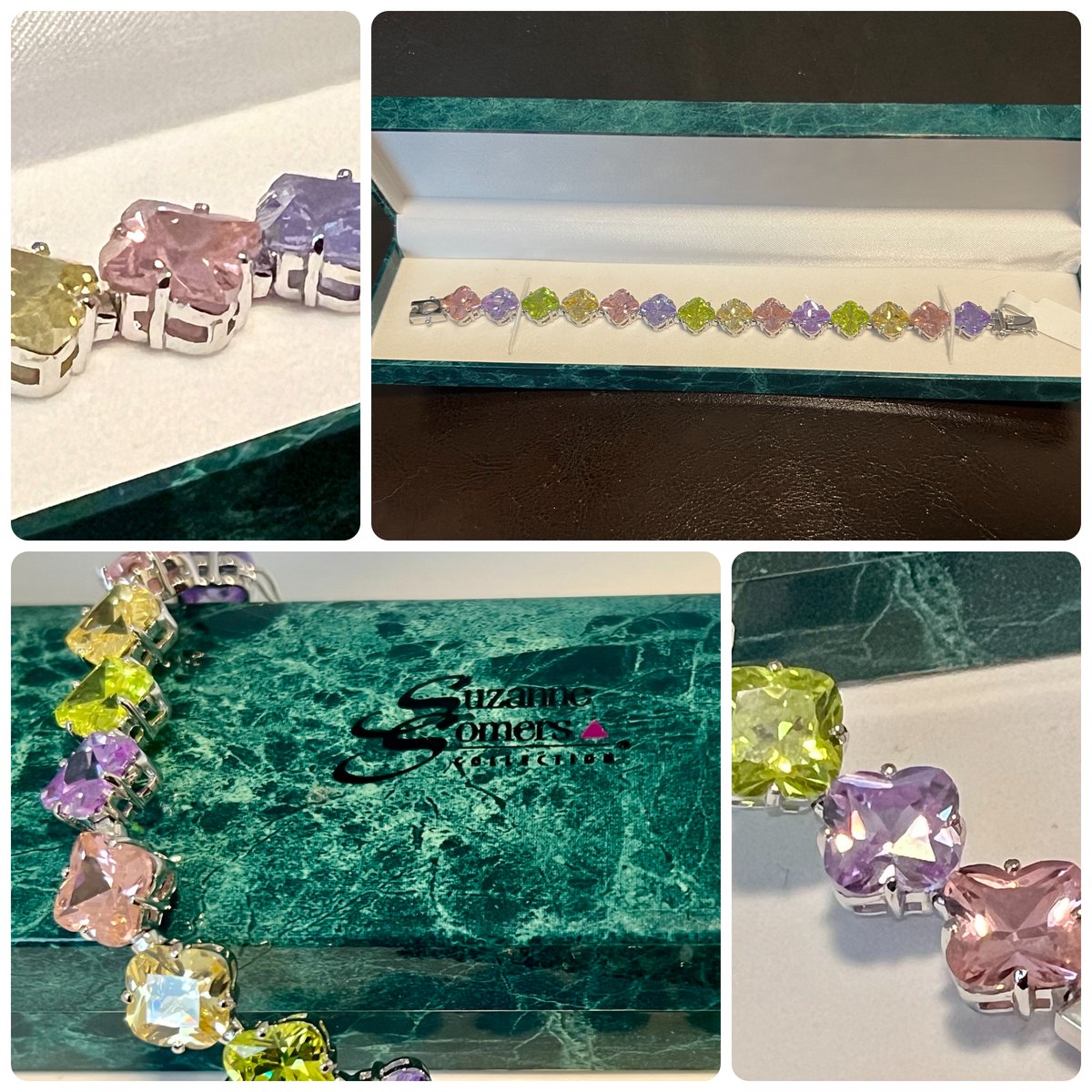 TeriE's tweet photo. Check out NEW 925 Sterling Silver Bracelet Colorful CZ Gems 7.5 VINTAGE 90s Suzanne Somers
https://t.co/5QSFZcchPN
#sterlingsilver #designerjewelry #gemstonebracelet #vintagejewelry #suzannesomers #tennisbracelet #gemstones #coloredgems #silverjewelry #accessoryoftheday #glitzy https://t.co/Z9HbfZoETR