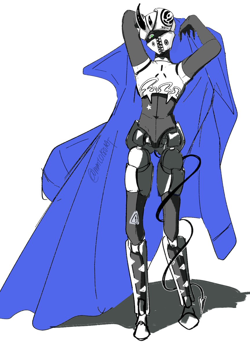 mmt0180's tweet photo. ブルスカから持ってきた絵② ロボOC https://t.co/EBPQMj1VOK