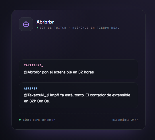 TheAbrbrbr's tweet photo. ¿Ya checaste el Abrbrbr? 🔥 
El bot impulsado por IA más completo y fácil para streamers y vtubers hispanos 🔥 
Puedes usarlo gratis o con Ultra baratito que aumenta los límites. Te explico todo abajo 👇 https://t.co/QiQPOjkqWc