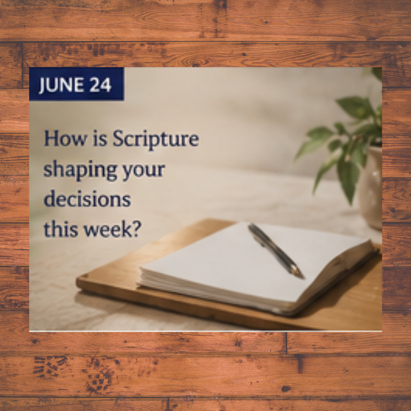 MLeakPoetry's tweet photo. Wisdom begins when we allow God's Word to shape our thinking and our decisions. Biblical literacy is not simply knowing Scripture it is learning to live according to its truth. How has Scripture helped you make an important decision? Grow biblical literacy #spiritualconfidence. https://t.co/O0VC1qRiOe