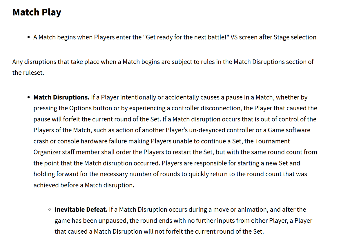 PhiDXGames's tweet photo. Some concerns:
- Is personal music no longer going to be allowed?
- Why is a disconnect during the loading screen or between-round loading considered a Match Disruption?
- Is reading notes before a Match starts no longer allowed? https://t.co/45nSdmGrmo
