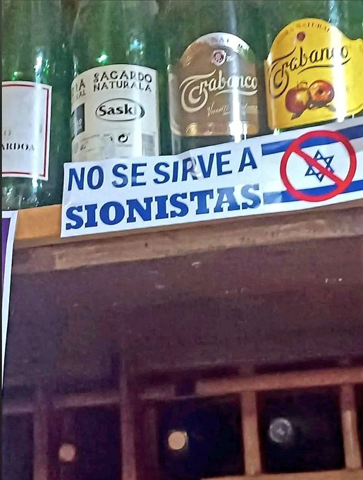 Motherl28134473's tweet photo. "Zion!sts are not served"   Boycott Isr*el . https://t.co/a5usfalwS3