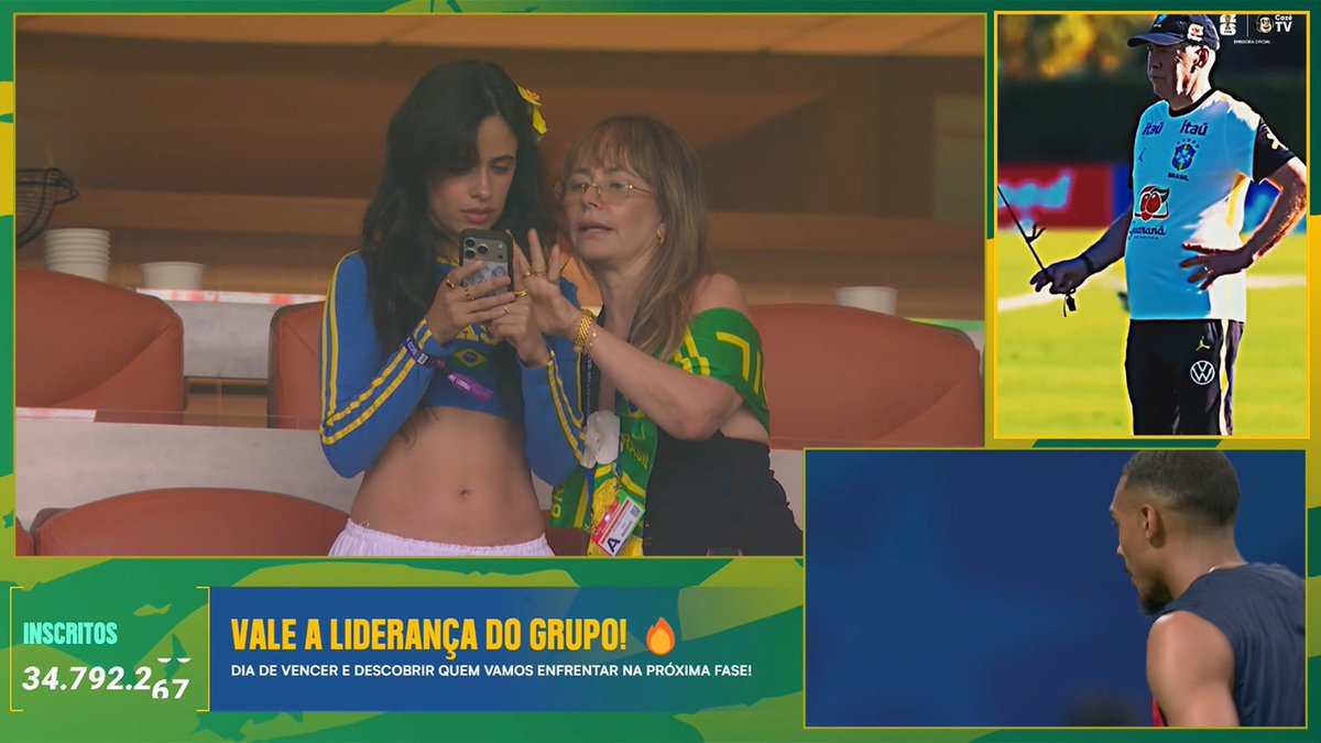 tracklist's tweet photo. MEIA BRASILEIRA! Camila Cabello pronta para torcer para o Brasil na partida contra a Escócia 🇧🇷 #FIFAWorldCup https://t.co/XlgQyuOmj2