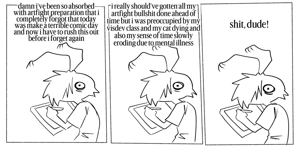 RemanenceDecay's tweet photo. #MakeATerribleComicDay

so it goes https://t.co/BpyrCyTOjS