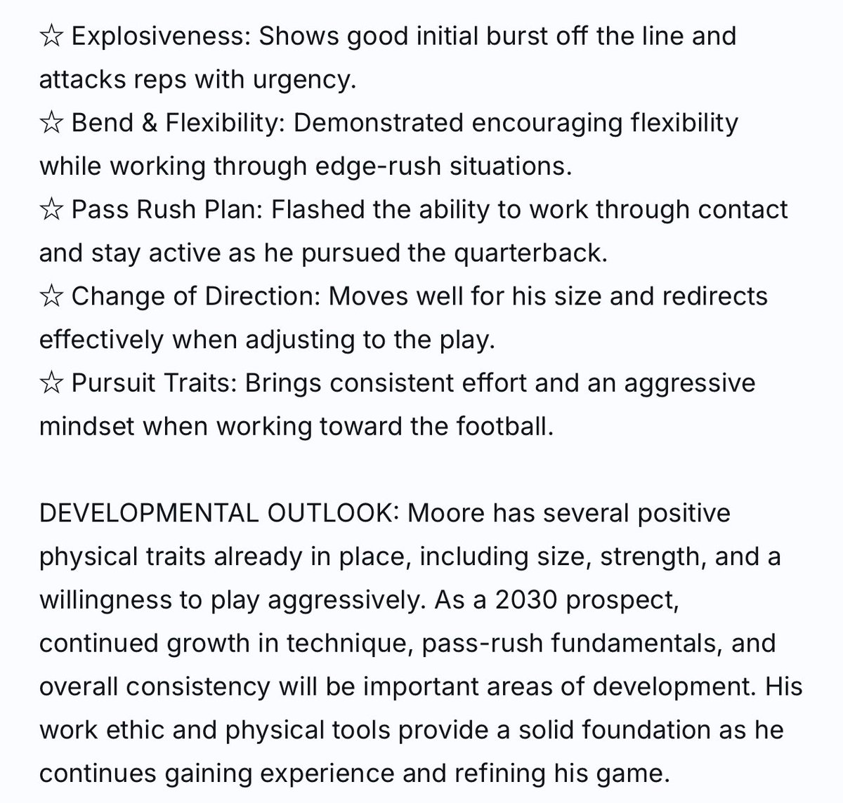 AmareMoore_'s tweet photo. Appreciate the write up @sixstarfootball 
We’re just getting started #NextLevel #NCAAF #pdchargers https://t.co/0BizDKYtCv