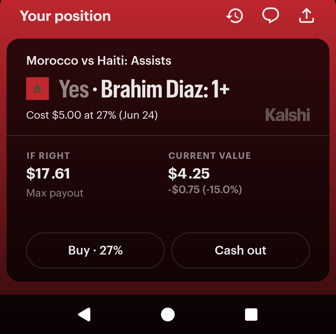 itsriiskay's tweet photo. @BeatinTheBookie I'm on Kalshi. So I placed 2 individual bets. https://t.co/fqZCfLeV8Q