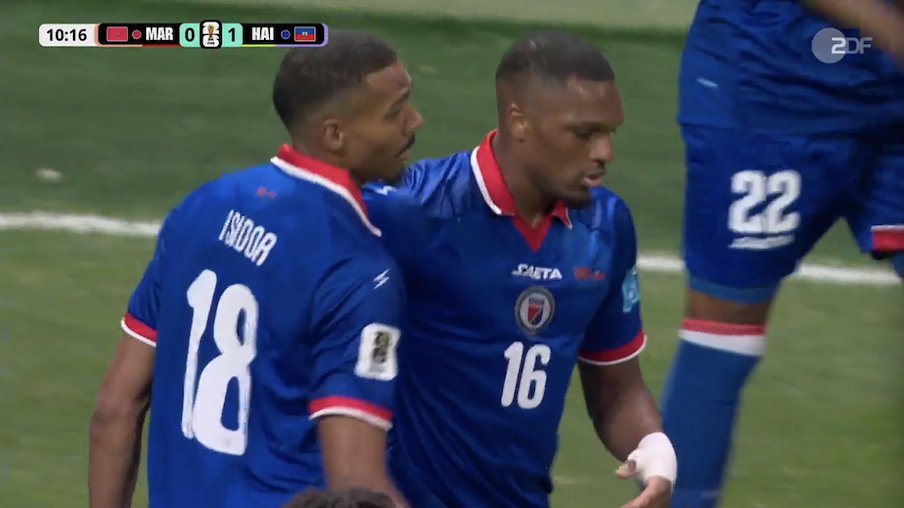 TouchlineX's tweet photo. 1-0 Haiti.

GOOOOOOOOAAAAAALLLL LENNY JOSEPH !!!!!!!!!!!!!!!!!!!!!!!!!!!!!! THIS IS CRAZY !!!!!!!!!!!!!!!!!!!!!!!!!!!!!!! HAITI TAKE THE LEAD VS MOROCCO !!!!!!!!!!!!!!!!!!!!!!!!!!!!!!!!!!!!!!!!!!! https://t.co/oO28nPHY69