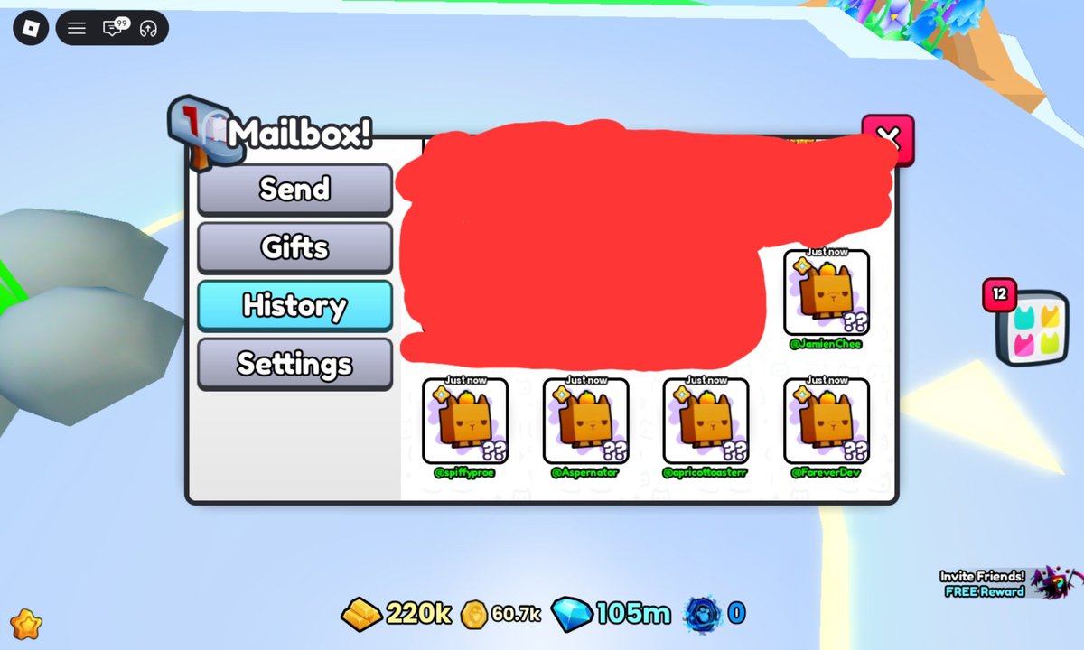 GoldenNinja5o's tweet photo. @CoderMitchell @mercilessbandit @chickenputty Hi mitchell can you pass on to any of dev that I've sent them a capybara in ps99 and if they can sign for my collection my user is CapybaraBloke if you can https://t.co/1B8HWpqbZM