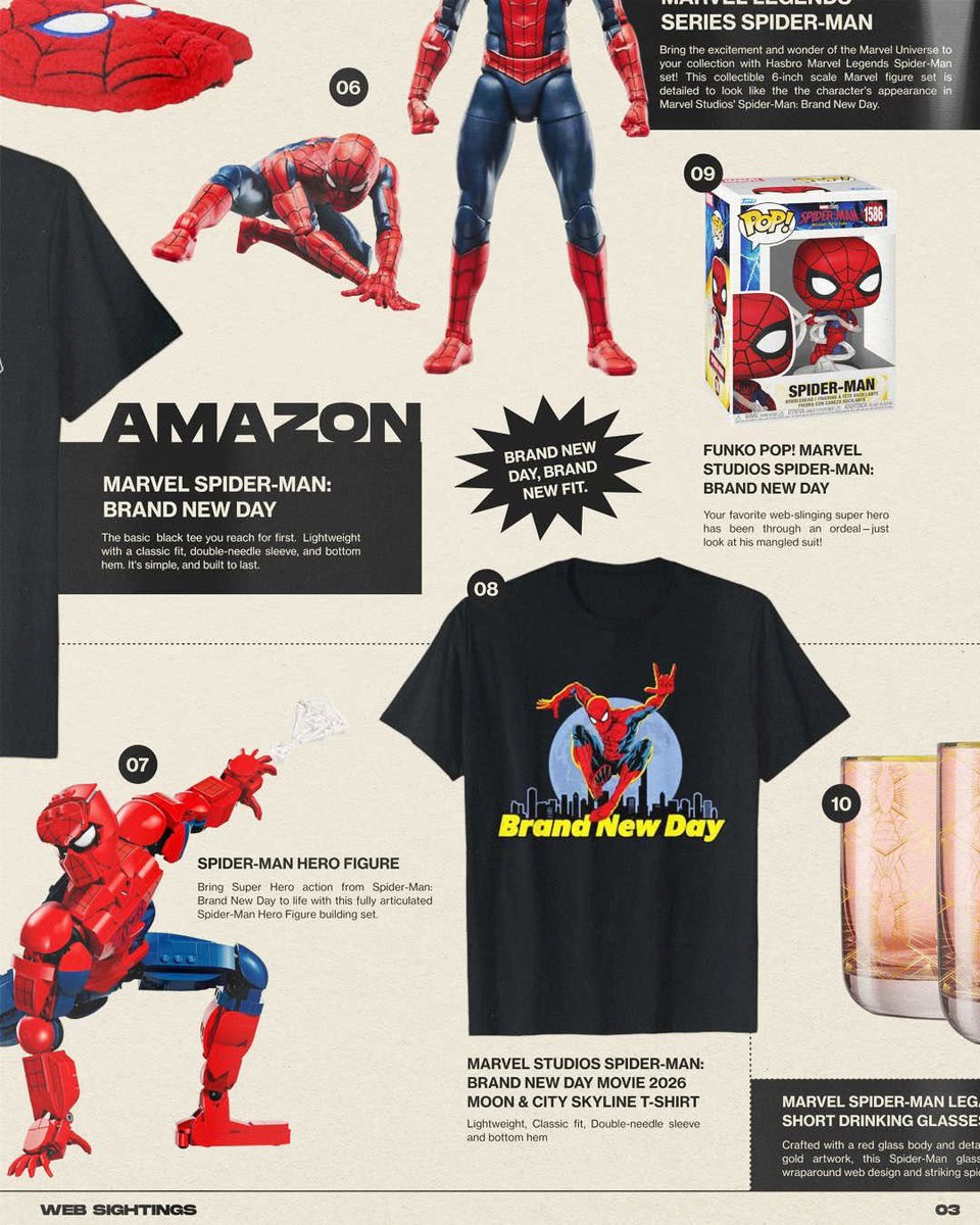 POCculture's tweet photo. New Spider-Man: Brand New Day merch has hit Amazon! https://t.co/lxeLjHn4xU