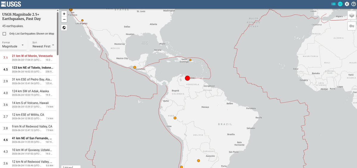 GlobalTelecomOF's tweet photo. Fue fuerte el temblor en #Venezuela🇻🇪 esta tarde. https://t.co/t95At81wVh