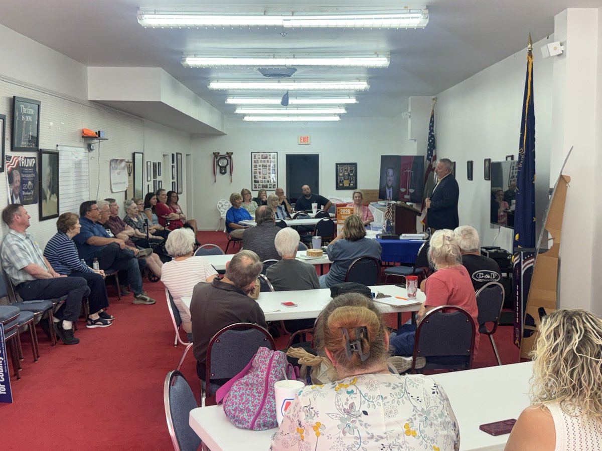 JeffersonShreve's tweet photo. Last night, I was back at work in Washington while our team was out meeting with Hoosiers in Hancock and Fayette Counties.

These conversations matter. What our team hears across the district comes directly back to me and helps guide the work we do for #IN06.

Thank you to everyone who took time to talk with us.