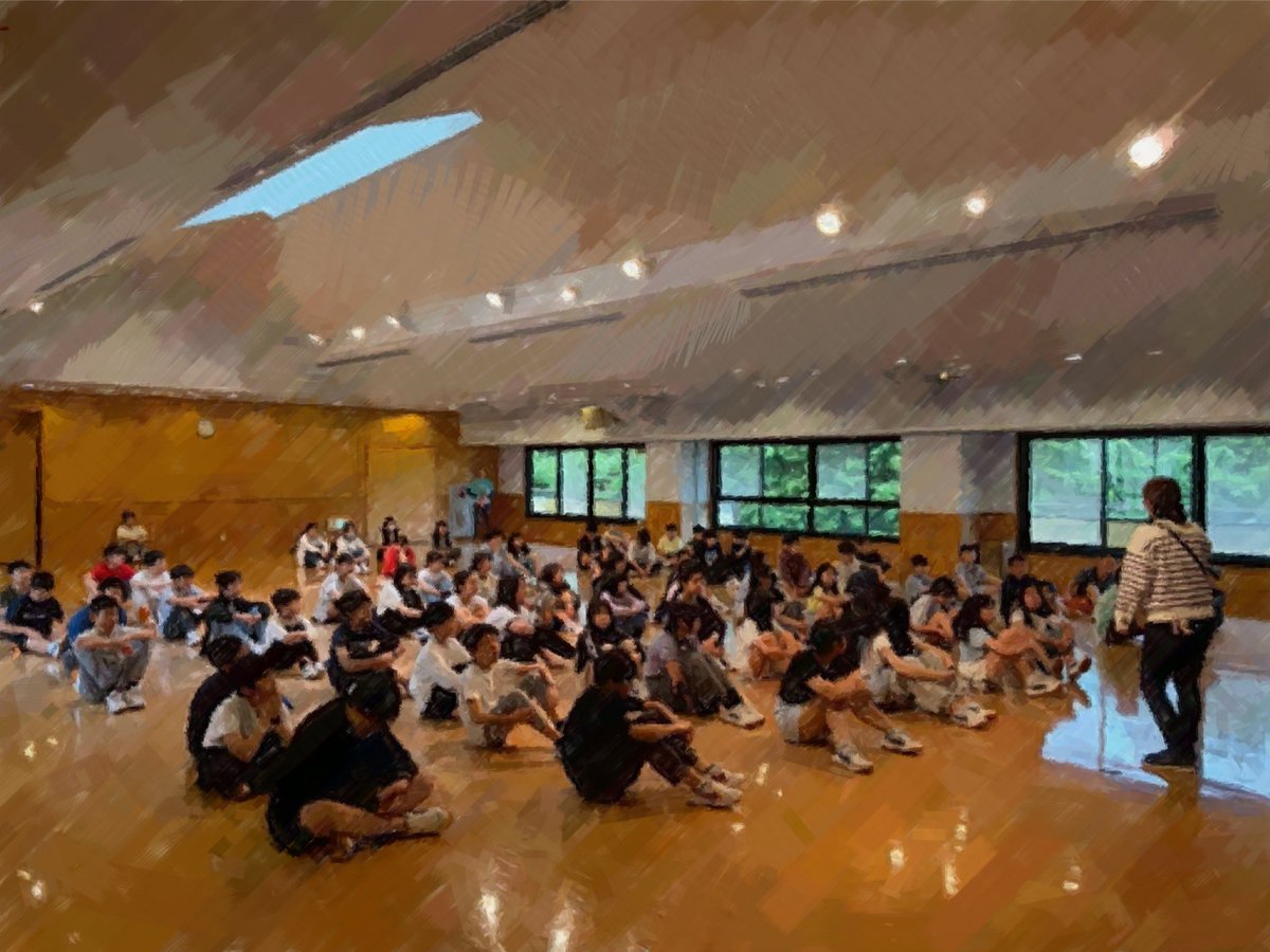 shibauraes's tweet photo. 令和8年6月25日
6年Bユニット
二日目の朝です。あいにくの雨模様ですが、子どもたちは元気です。朝会も時間通りです。 https://t.co/pw40C8VaB3
