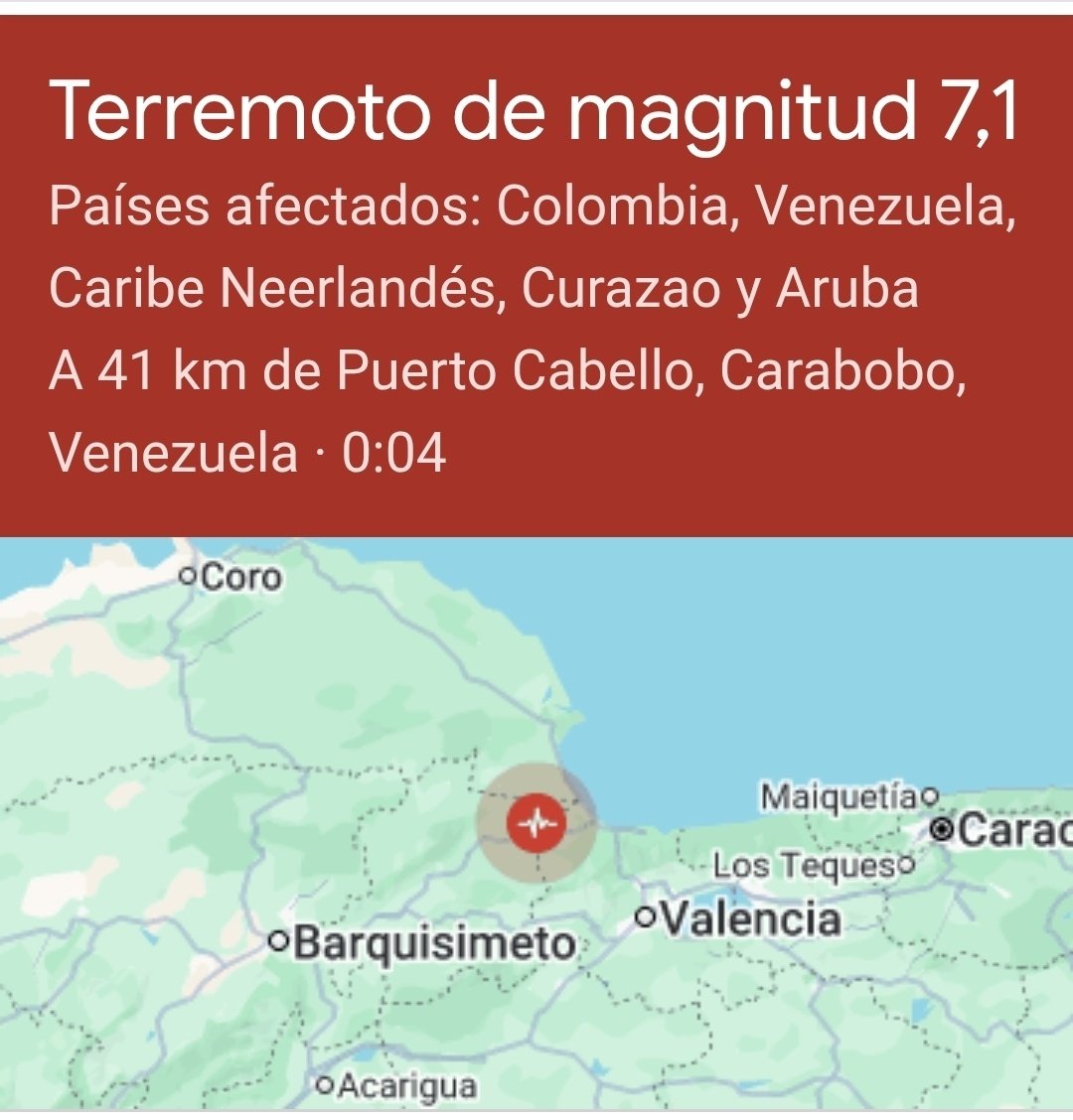 garciabanchs's tweet photo. El día de hoy pedía una señal al Señor y acaba de darse terremoto con epicentro en las cercanías de Sorte, centro del ocultismo en Venezuela 🇻🇪. 

Se trata del preludio de la Guerra Civil entre chavistas, la Ocupación Territorial, y el establecimiento del Gobierno Cristocéntrico. https://t.co/U5Ffjm9Jvf