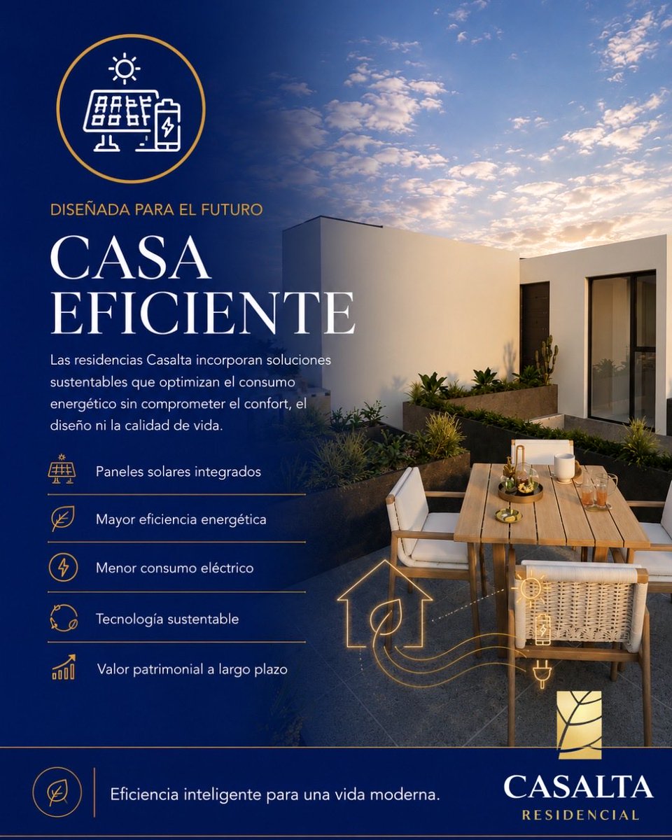 ProviveMx's tweet photo. Cada una de nuestras residencias en Casalta está equipada con un ecosistema
inteligente avanzado (Smart House). Automatiza y gestiona las funciones esenciales de tu hogar desde la palma de tu mano, sin   bienestar.
Agenda tu cita exclusiva hoy mismo enviándonos un mensaje. https://t.co/agLDKlVv0t