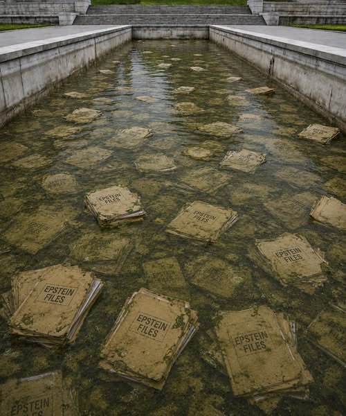 JesusChryslerII's tweet photo. Look what they found when they drained the reflecting pool https://t.co/5zpuOXQihv