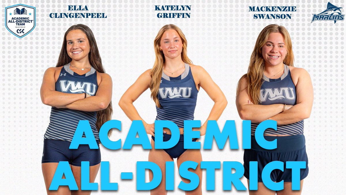 marlinsathletic's tweet photo. 📚Academic Excellence is crossing the finish line with the Marlins! 

Congratulations to Ella Clingenpeel, Katelyn Griffin, and Mackenzie Swanson on earning CSC Academic All-District honors! 

#MarlinNation // #AllDistrict // #AcademicSuccess https://t.co/B5cGwyr9tS
