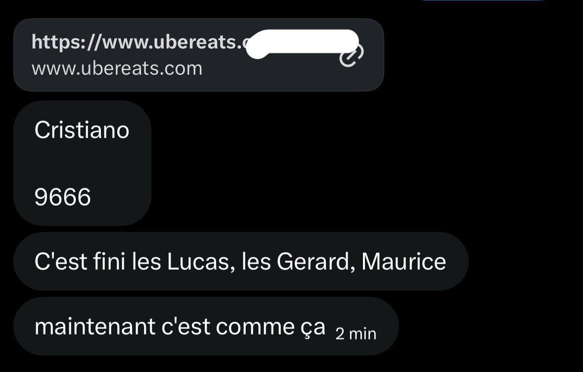 hichembkhh's tweet photo. ptdhdhhdjdrrrr le mec chez qui j’fais mes commandes uber -50 il est devenu fou ou quoi https://t.co/snRLuYjWNY
