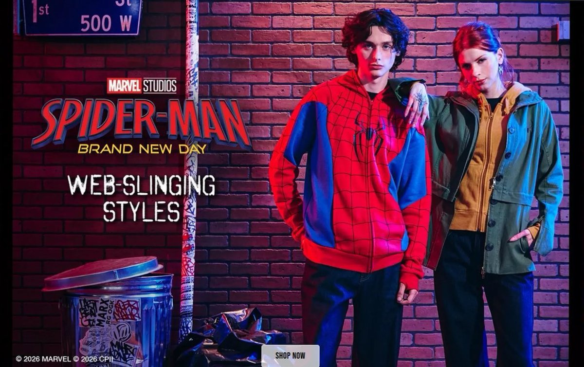 SpiderMan_Newz's tweet photo. Hot topic are now selling the Sadie Sink jacket from Spider-Man Brand New Day https://t.co/0d7WGyWPYw