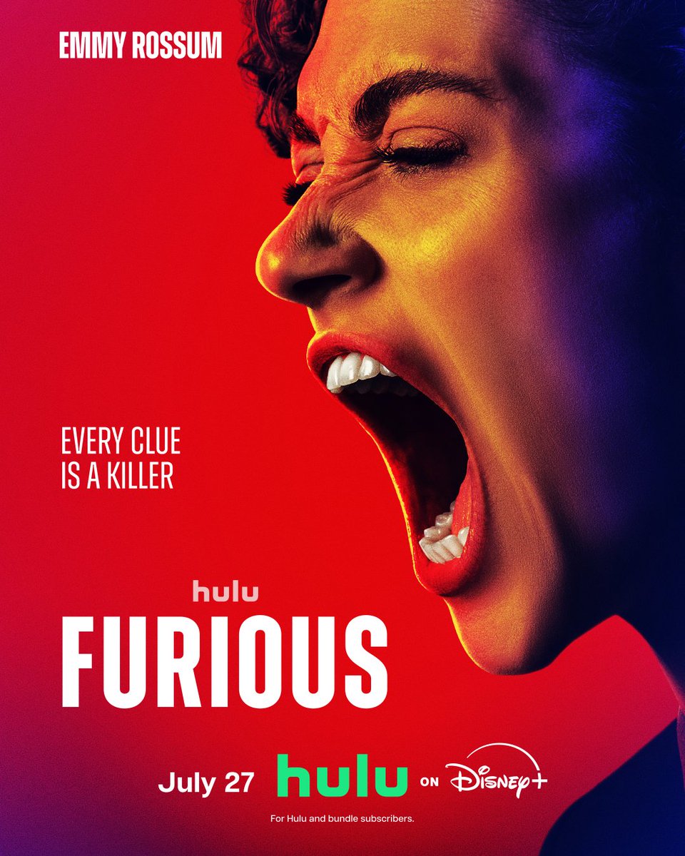 hulu's tweet photo. Emmy Rossum and Lola Petticrew star in FURIOUS. A new series premiering July 27 on Hulu and Hulu on Disney+. https://t.co/BairnhDDrX