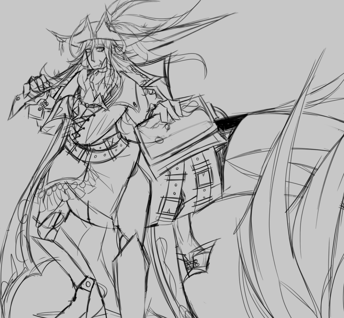 artlessrunaway's tweet photo. #wip might add two back legs... but this is the character I'll be making the past ref for! His name is Meridius and he's a galaxy ranger :D

#hsroc https://t.co/zEeOzyNTIn