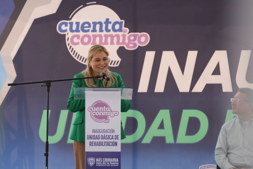 MaruCampos_G's tweet photo. En Ciudad Juárez, hoy damos un paso más para acercar la salud y la rehabilitación a quienes más lo necesitan. 

Inauguramos la nueva Unidad Básica de Rehabilitación en la UTCJ, un espacio que permitirá brindar atención de calidad a las familias juarenses y fortalecer la formación de las y los futuros terapeutas físicos.

Con esta apertura pasamos de atender 80 personas por semana a 80 personas al día, con una atención más cercana, oportuna y humana.

Y así seguimos trabajando para que la salud y la rehabilitación estén cada vez más cerca de las familias chihuahuenses.

¡Cuenta conmigo!