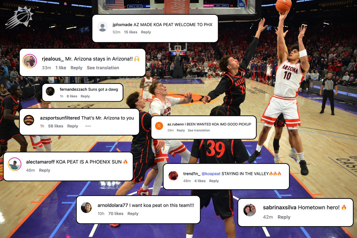 Suns's tweet photo. The results are in... we got our guy 🙌

Secure presale ticket access now: https://t.co/7vEL9BHuGC https://t.co/KliR43uxUw