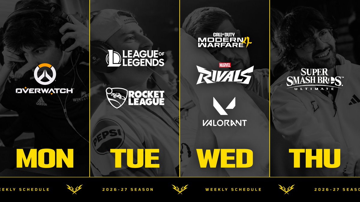 NACEsports's tweet photo. 𝐍𝐀𝐂𝐄 𝐀𝐧𝐧𝐨𝐮𝐧𝐜𝐞𝐬 𝟐𝟎𝟐𝟔 - 𝟐𝟎𝟐𝟕 𝐒𝐞𝐚𝐬𝐨𝐧 𝐎𝐯𝐞𝐫𝐯𝐢𝐞𝐰

• Varsity is an all-new format with a single-year season
• Varsity Plus renamed to Academy
• Marvel Rivals adopted as Academy Title
• Self-Select continues to grow

Read the Full Release ⤵️ https://t.co/2iMyeBn0L3