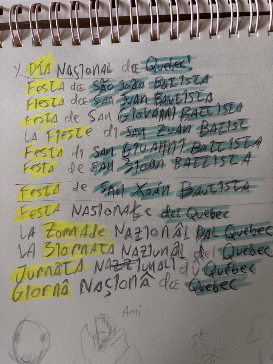 speilsese32327's tweet photo. Bonne Fête de la Saint-Jean-Baptiste et Fête nationale du Québec!

#Lombard #Sicillian #Friulian #NorthernLatin #Venetian #Ligurian #Galician #Friuli #Ligure #Sicilianu #Veneto https://t.co/koHV8YHfw4