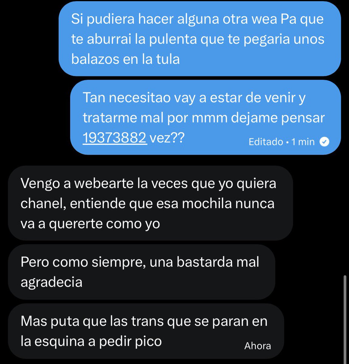 DiosadeDior's tweet photo. Hablando de mochilas el mas mochilero De viña del mar 
Preguntemosle a tu abuela a ver si le va a gustar como tratai a las minas :,V https://t.co/6EgqxLz7pm