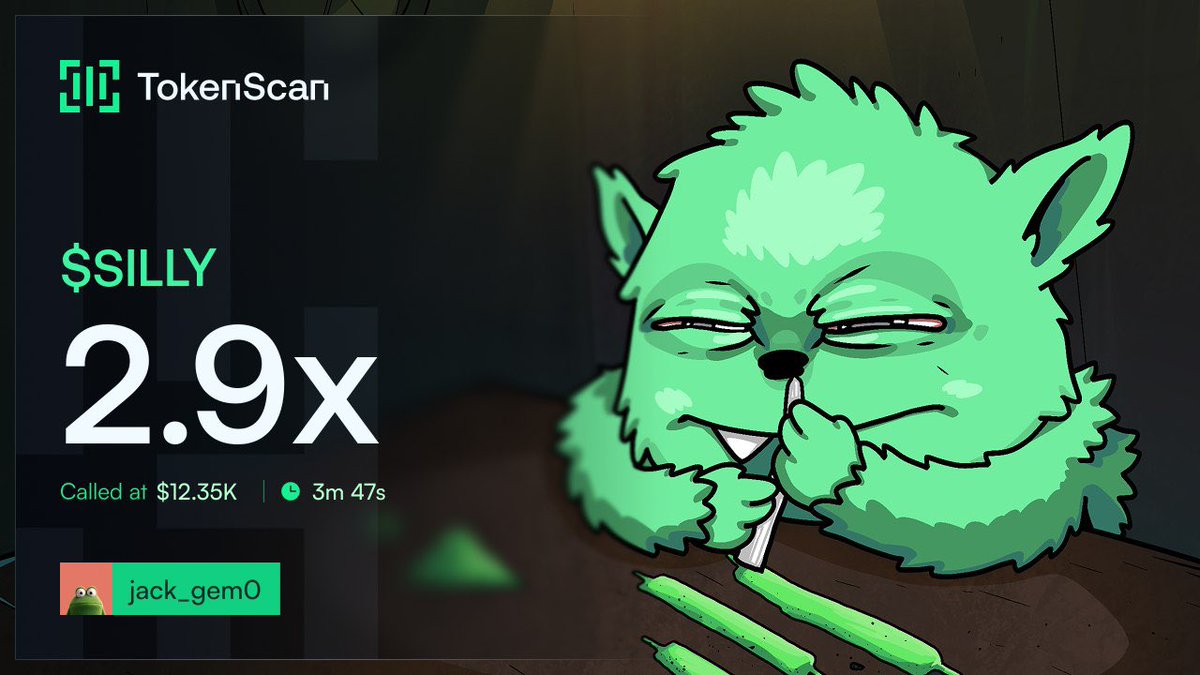 Jack_gems2's tweet photo. 2.9x

Watch your entry on $SILLY
Note: Gamble for now
Ca:

Esycn8mW3K9yqQdx7AazTqSGNokXnDVAgfM5HsXqpump https://t.co/5oLCz2SbIj