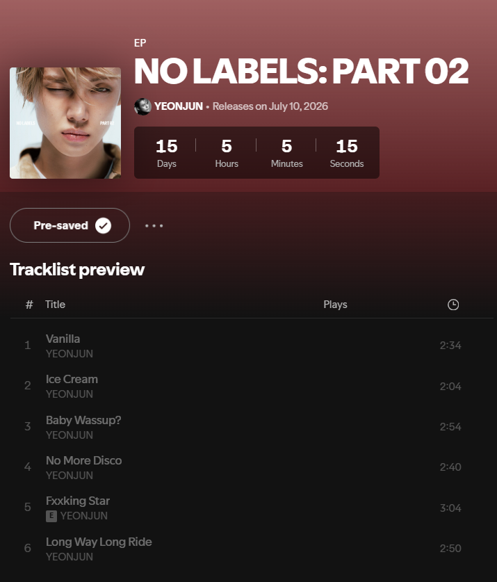 Jojo_nuna's tweet photo. Even if you have previously pressed "pre-save" double check your accounts and make sure they all show as pre-saved in the service.
Let's go MOAs!

https://t.co/GQiSrHQbeA https://t.co/WqiSSAtzZM