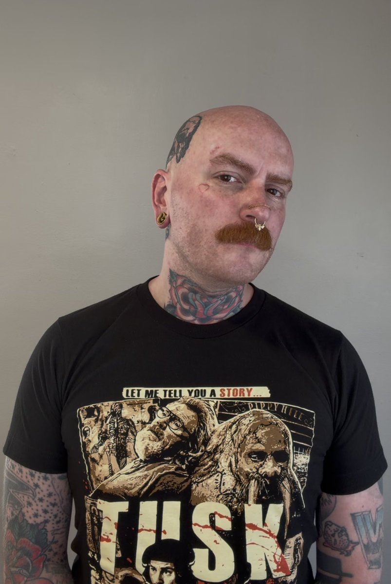TuskTreasures's tweet photo. Let me see you rocking a horror tee https://t.co/gKNngr96Z4