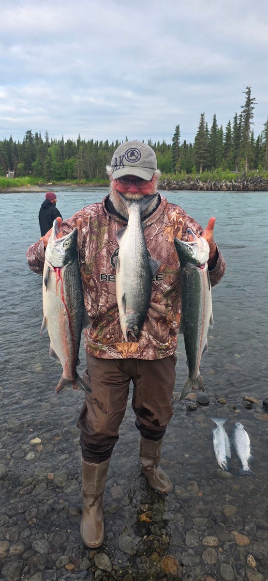 iKingoftheRiver's tweet photo. Fishing is on 🔥🔥🔥 and anglers are definitely enjoying every minute! 

When the trips are this good yours already planning for your next. 
Don’t miss out book the trip of a lifetime with our experienced guides. 
—-> 907-279-3474 

#kenaipeninsula #fishalaska #kotr  #fishingtrips