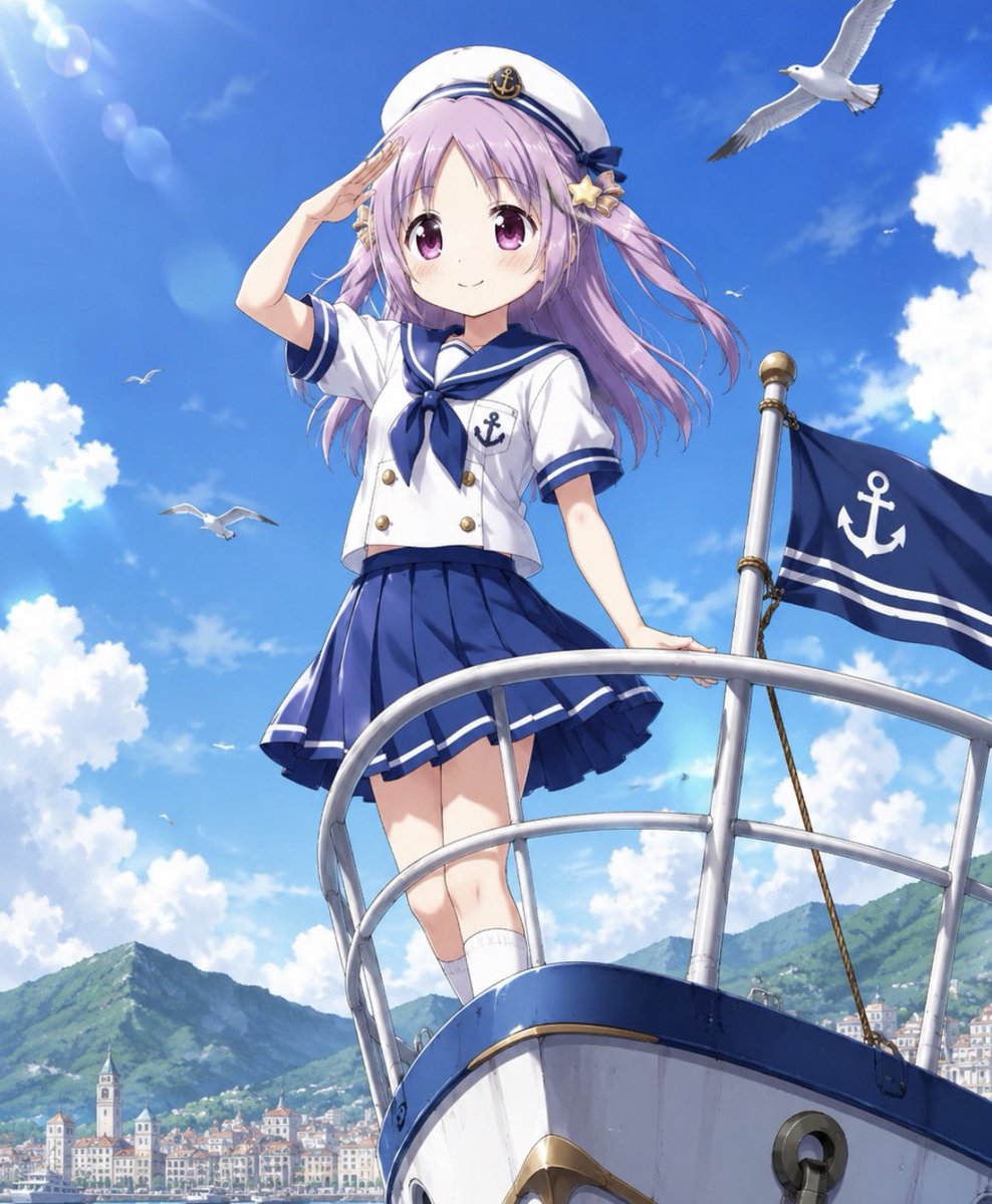 mgrc_m_karin's tweet photo. 6/25は #船員デー🛳️
世界中の船員が、国際間の貿易で世界経済を担って社会に貢献していることを知ってもらおうって日なの⚓️食べ物も家具も雑貨も多くが海外に頼っているから、船員さんがいないと生活にも困るから大事な存在なの。
わたしも船員になって船に乗ってみたいの！出発進行、ヨーソローなの♪ https://t.co/WfSNVWJtPr