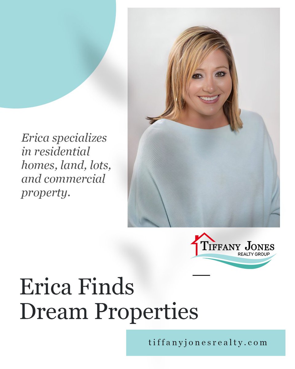 TJRealtyGroup's tweet photo. Connect with Erica Maxwell with Tiffany Jones Realty Group for your real estate needs!

Call Erica at (731) 609-2579 to get started.

https://t.co/hvPrPnGsLL

#EricaMaxwell #TiffanyJonesRealtyGroup #LocalRealtor https://t.co/T58VwB1pai
