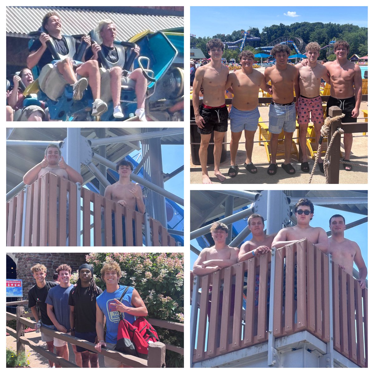NPCoachRalph's tweet photo. Another huge thanks to our @NPGIA for supporting our boys and sponsoring our annual trip to Holiday World. These boys work too hard to not have a little fun from time to time. What a great day! Back to work tomorrow though before moratorium! https://t.co/fTZGcQVIzz