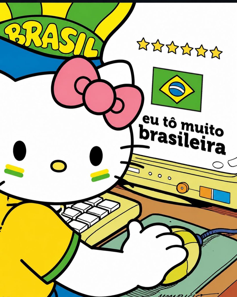 HelloKittyy753's tweet photo. A hello kitty ta demais de Brasileira 🇧🇷 https://t.co/QO231hqyeI