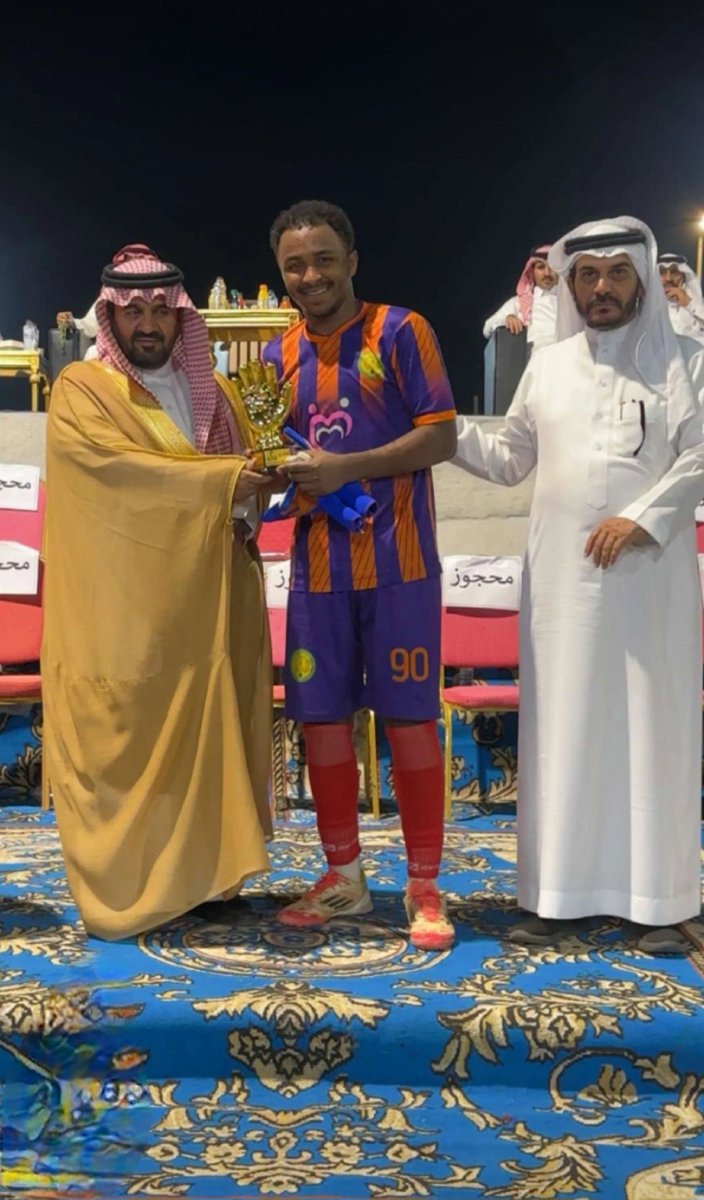alsaadclub's tweet photo. حصل النجم عبدالله مناع (جاجا) على جائزة أفضل حارس ببطولة الشلال الحادية عشر https://t.co/HQTUDXRosc