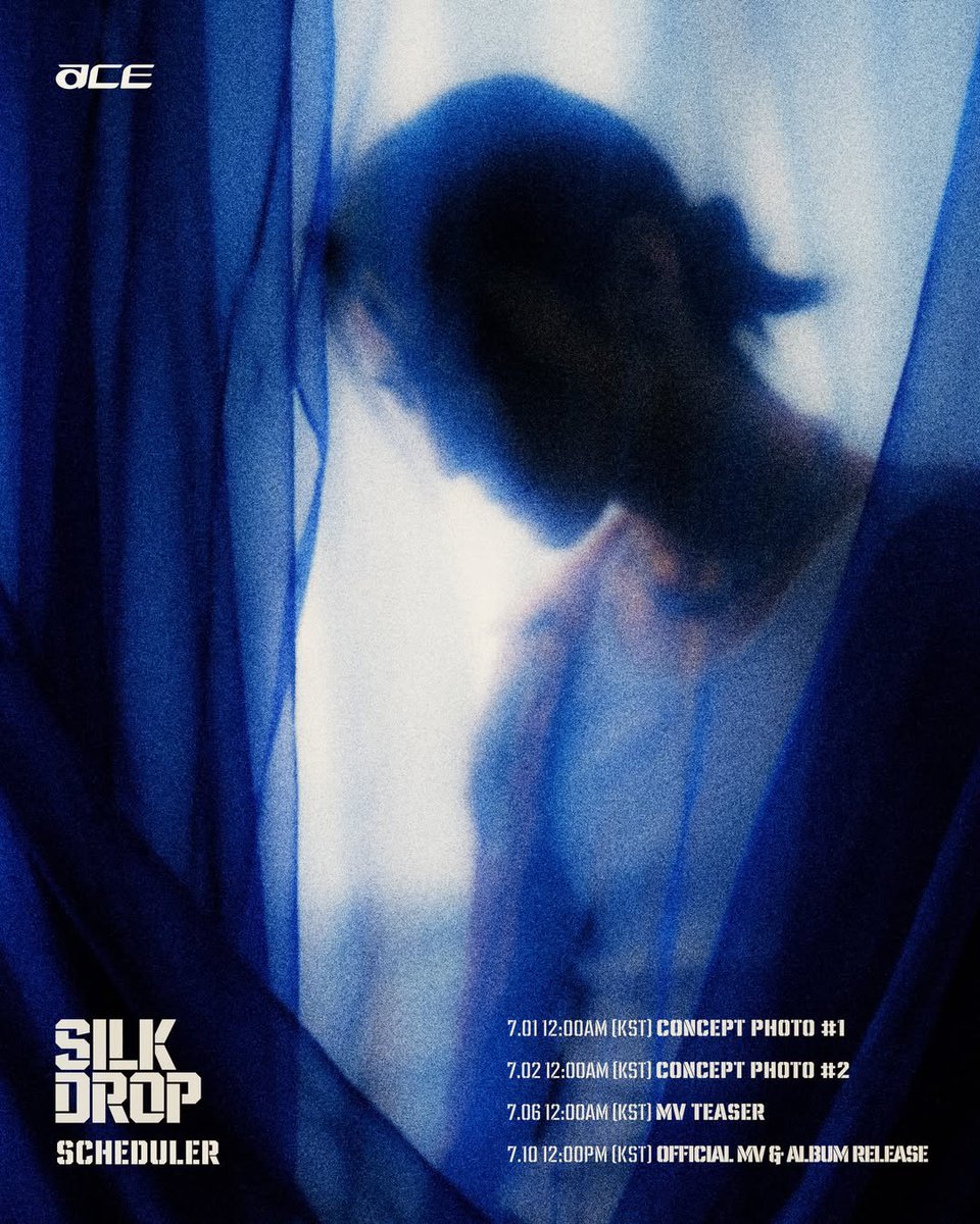 VAVNews2015's tweet photo. 260625 ace.vav IG update

"ACE 6th Single Album [Silk Drop]
2026.07.10 12PM (KST)"

#VAV #브이에이브이 #ACE #에이스 https://t.co/h7fFMoqzQy