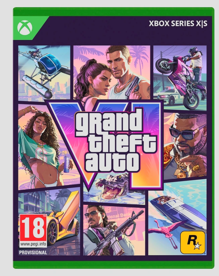 DexDiLuca's tweet photo. GTA VI box art on Xbox and PlayStation.. the Xbox design makes it look so much worse. https://t.co/UsT6JpLuVm