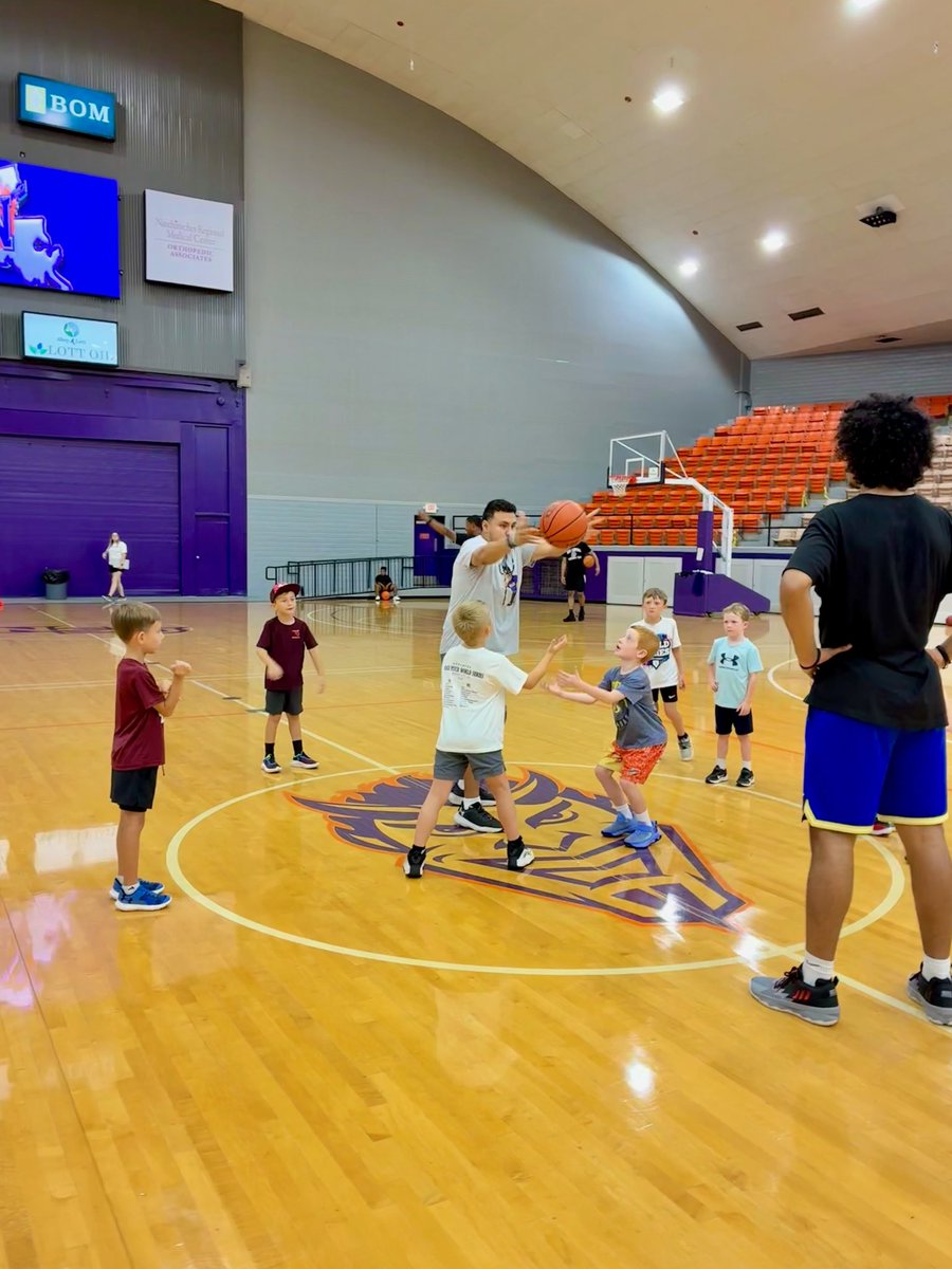 NSUDemonsMBB's tweet photo. Another great day of competition at camp! 
🚨Reminder for all campers to wear your camp shirts tomorrow🚨 https://t.co/fpXlkySqsv